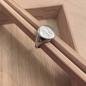 Sterling Silver Mens Vintage Signet Ring